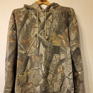 Hoodie Camo Print - Size Large - Unisex